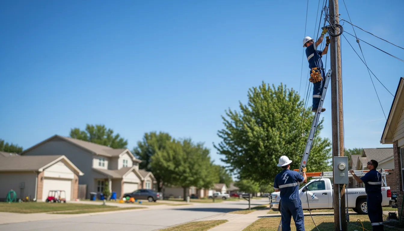 Residential electrician providing installation services in Lydia, SC
